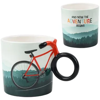 Winkee Fahrrad Kaffeetasse 0,33 l Weiß