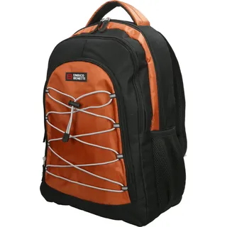 XL großer 15 Zoll Laptop Rucksack Herren Damen Kinder Schule Arbeit Uni Tasche Freizeit Rost - Braun