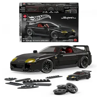 Mattel Brick Shop Hot Wheels ’94 Toyota Supra MKIV-Bauspielzeugset (824 Teile), für Sammler, Bausatz, 10 Jahr(e), Kunststoff, 824 Stück(e), 1,57 kg - Schwarz