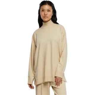 URBAN CLASSICS Knitted Eco Viscose Rollkragenpullover Wet Sand XS