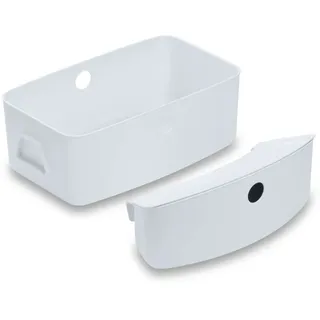 hauck Aufbewahrungsboxen für Hochstuhl - 2er Set (große und kleine Box) - Weiß
