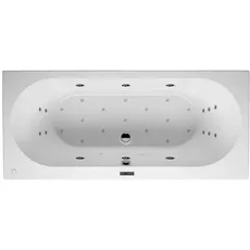 RIHO Carolina Rechteck-Badewanne, mit Bliss-System, Version links, weiß, B05, Ausführung: 190x80x53cm, Nutzinhalt: 235 Liter