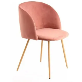 Kayoom Stuhl-Set , Rosa , Kunststoff, Metall , 54x84x56 cm , abwischbar , Esszimmer, Stühle, Esszimmerstühle