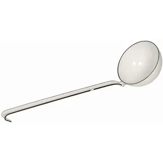 Riess, 0307-033, Schöpflöffel, CLASSIC-WEISS, Durchmesser 7 cm, Höhe 6.5 cm, Emaille, weiss, Suppenkelle