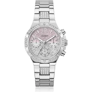 GUESS Damen Uhr Armbanduhr Harlow Silber
