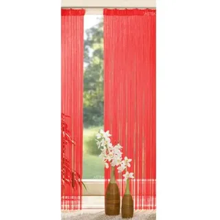 Gardinenbox Fadengardine, Tunneldurchzug, 250x145, Rot, 20303