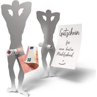 Lustige Geschenke für Frauen, Geldgeschenke Verpackung, Geburtstagsgeschenk für Freundin, Junggesellenabschied, JGA, Scherzartikel lustig, witzige Geschenke, Edelstahl Figur 200 x 76 x 1 mm