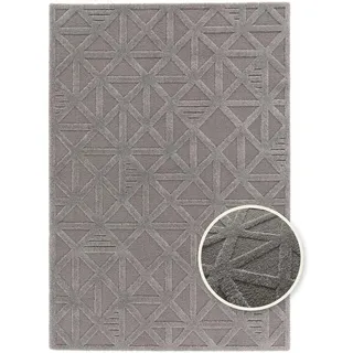 Primaflor COSMO Geo Hochflorteppich 160 x 230 cm Grau