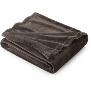 BEDSURE Kuscheldecke Flauschig Decke Fleecedecke - Wohndecke Warm Winter Weich, Sofadecke XL, Decke Couch Blanket, Wohn- & Kuscheldecken 150x200cm, Sofa überwurfdecke Braun