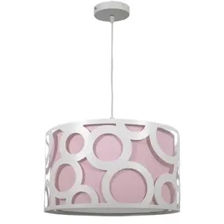 monkey ladder Hängeleuchte, Design Hängeleuchte, E27-Fassung, Maße 30 x 30 cm, Rosa und Weiß, ideal zum Dekorieren moderner Räume