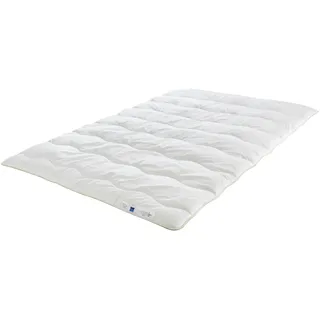 Badenia Trendline Eco 4-Jahreszeiten Steppbett Aerelle Blue 155 x 220 cm, weiß, Öko- Tex Zertifiziert, produziert nach deutschem Qualitätsstandard