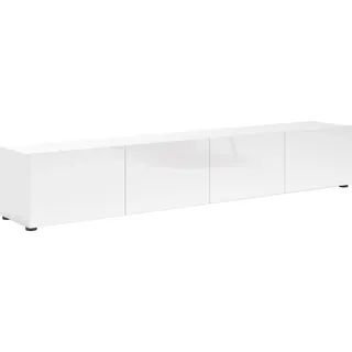Home Affaire Mister Lowboard 225 cm Weiß Kunststoff/Melamin/Holzwerkstoff