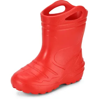 Ladeheid Kinder federleichte Eva Thermo Gummistiefel gefüttert KL051 (Rot, 33) - Rot