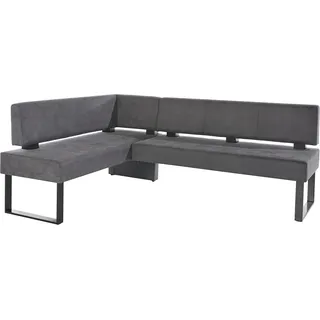 OTTO home "Oliver mit Metallgestell, Küchenbank", verschiedene Bezüge Cord Esszimmerbank OTTOs Choice, grau, schwarz),