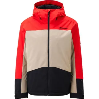 Ziener Winter-Skijacke Taraino-Z wasserdicht, winddicht, warm) 2025 rot/sand/schwarz Herren