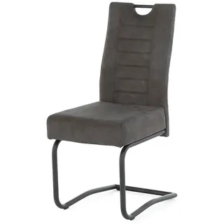 Jockenhöfer Freischwinger Mikrofaser grau 4er Set