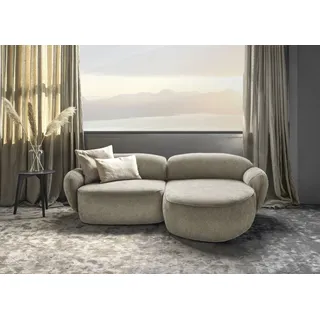 Furninova Ecksofa »Bubble, Designsofa mit hochwertiger Detailverarbeitung, L-Form«, sehr komfortabel durch Memoryschaum, im skandinavischen Design beige