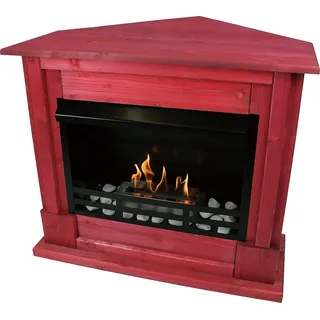 Gelkamin Ethanolkamin Kaminofen Eckkamin Apollo Deluxe - Rot - Rot