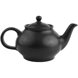 Sallys Porzellan Teekanne - obere Kanne - Mattschwarz