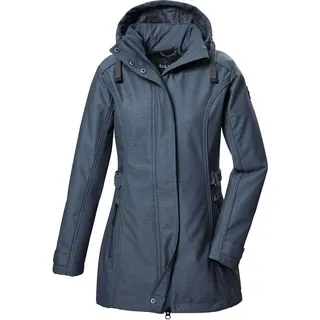 G.I.G.A. DX Damen Softshell Parka/Softshelljacke mit abzippbarer Kapuze GW 22 WMN SFTSHLL PRK, stahlblau, 36