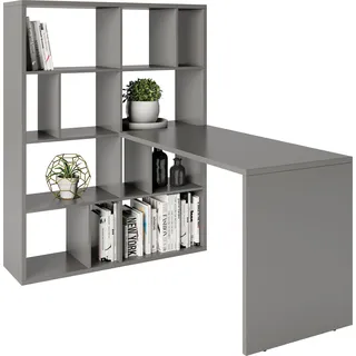 MY HOME Felicia Bücherregal 112,5 x 0 x 146,6 cm Grau