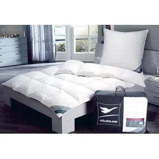 Haeussling Daunenbettdecke HAEUSSLING "Königstraum 60/40", weiß, B:135cm L:200cm, Bezug: 100% Baumwolle. Füllung: 60% Daunen, 40% Federn, Bettdecken