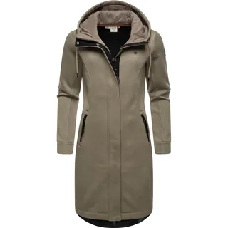Kurzmantel RAGWEAR "Kurzmantel Letti Long Bonded", Damen, Gr. S, braun (mocca), Obermaterial: 100% Polyester PES., Mäntel Kurzmantel
