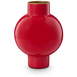 Pip Studio Metall Vase Klein Rot 24cm