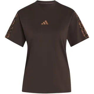 Adidas Damen Seasonal Essentials Animal Print 3-Stripes T-Shirt T-Shirt (1er Pack)