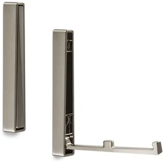 SOTECH Aufbau Klapphaken BARI Edelstahloptik 120 x 16 x 15 mm Kleiderhaken klappbar Garderobenhaken zum aufschrauben