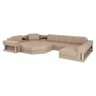Ecksofa Sofa Couch Polster Garnitur Leder Sofas Ecke Wohnlandschaft U Form xxl