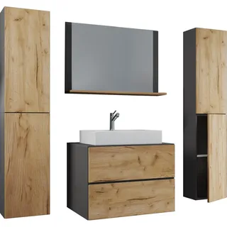 Lendas 5-tlg. anthrazit/honig eiche