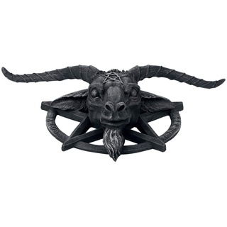 Nemesis Now Wall Plaque 49cm Black Baphomet Wandschild, 49 cm, Schwarz, 40 cm