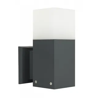 Wetterfeste Wandleuchte Anthrazit IP44 blendarm AWERNE Außenlampe Haus Balkon