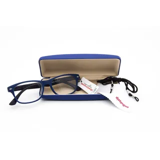 Lampa D808B35 Boldini Lesebrille, Stärke 3.5, Blau