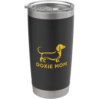 Doxie Mom Süßer Dackel Doppelwandiger Edelstahl-Thermobecher