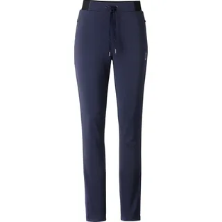Trainingshose LPO "Thora II", Damen, Gr. 40 (M), Normalgrößen, blau (night sky), Jersey, 47% Baumwolle, 46% Polyester, 7% Elasthan, regular fit knöchellang, Hosen Trainingshose, aus strapazierfähigem Double Face Material
