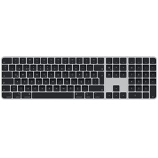 Apple Magic Keyboard mit Touch ID und Ziffernblock: Bluetooth, wiederaufladbar. Kompatibel mit Mac Computern Chip; Türkisch-Q, Schwarze Tasten