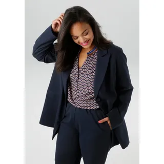 aniston plus Jerseyblazer aus super bequemer elastischer Qualität Gr. 54, navy, , 56952465-54