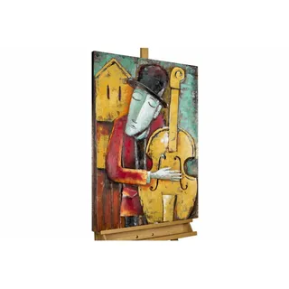 Kunstloft Metallbild Bunt 60/90 cm , Multicolor , Metall , 4.2x90 cm , Bilder & Rahmen, Bilder, Holz & Metallbilder