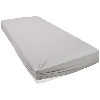 otto home Spannbettlaken Jersey-Elasthan 140 x 200 cm grau