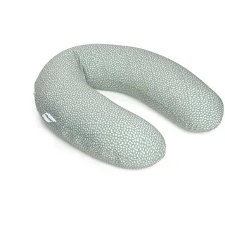 Doomoo Still-& Schwangerschaftskissen Buddy - 180cm inkl. Bezug aus Bio-Baumwolljersey, mit feiner EPS-Mikroperlenfüllung, Oeko-TEX® Standard 100, Cloudy Khaki