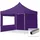 Faltpavillon 3 x 3 m inkl. 2 Seitenteile Lila