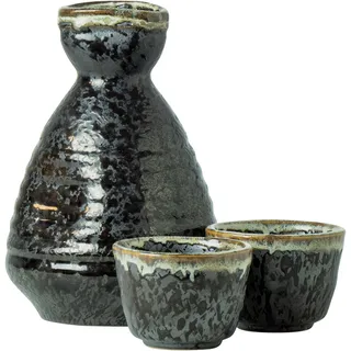 Jade Temple Sake Set 3-tlg. grau-schwarz