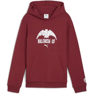 Puma Valencia Cf Football Culture Junior-kapuzenpullover - Team Regal Red / PUMA Black - 15-16 Jahre