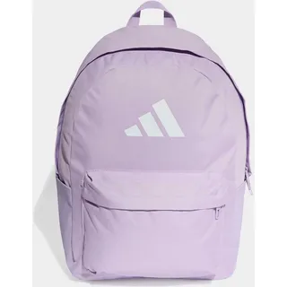 Rucksack ADIDAS PERFORMANCE "CLASSIC 3-STREIFEN LOGO", powder plum, weiß, Rucksäcke, Damen, Obermaterial: 100% Polyester, Rucksack