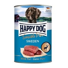 24x400g Vânat pur Sweden Sensible Pure Happy Dog Hrană umedă câini