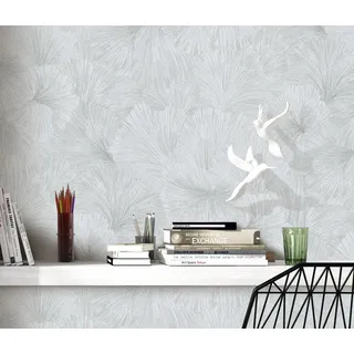 Fashion for walls Vliestapete Shine 53 cm x 1000 cm 0,53 kg Silber 34193