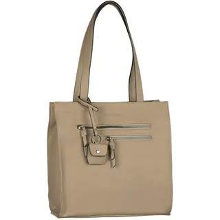 TOM TAILOR Winona Damen Shopper Umhängetasche Reißverschluss Mittelgroß Beige