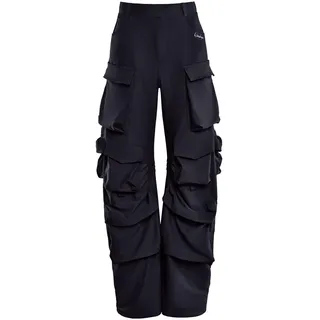 Winshape Damen Functional Comfort Cargo Pants Cp101c Lässige Hose, Schwarz, L